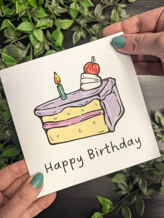 Pop Art Cake Birthday Card