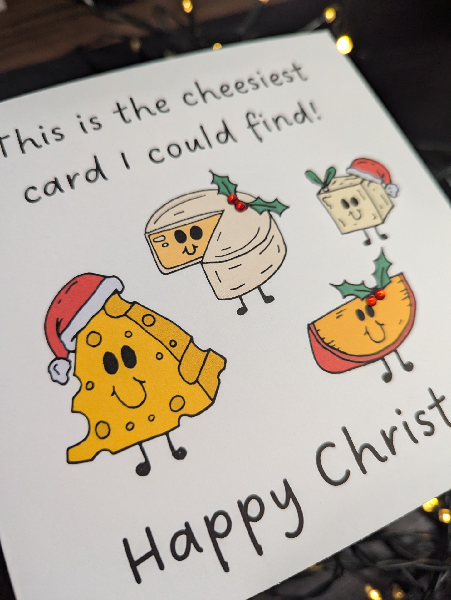 Cheesiest Christmas Card - Cheese card