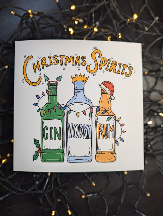 Christmas Spirits Christmas Card