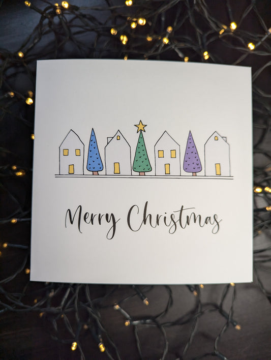 Christmas Street Merry Christmas Card