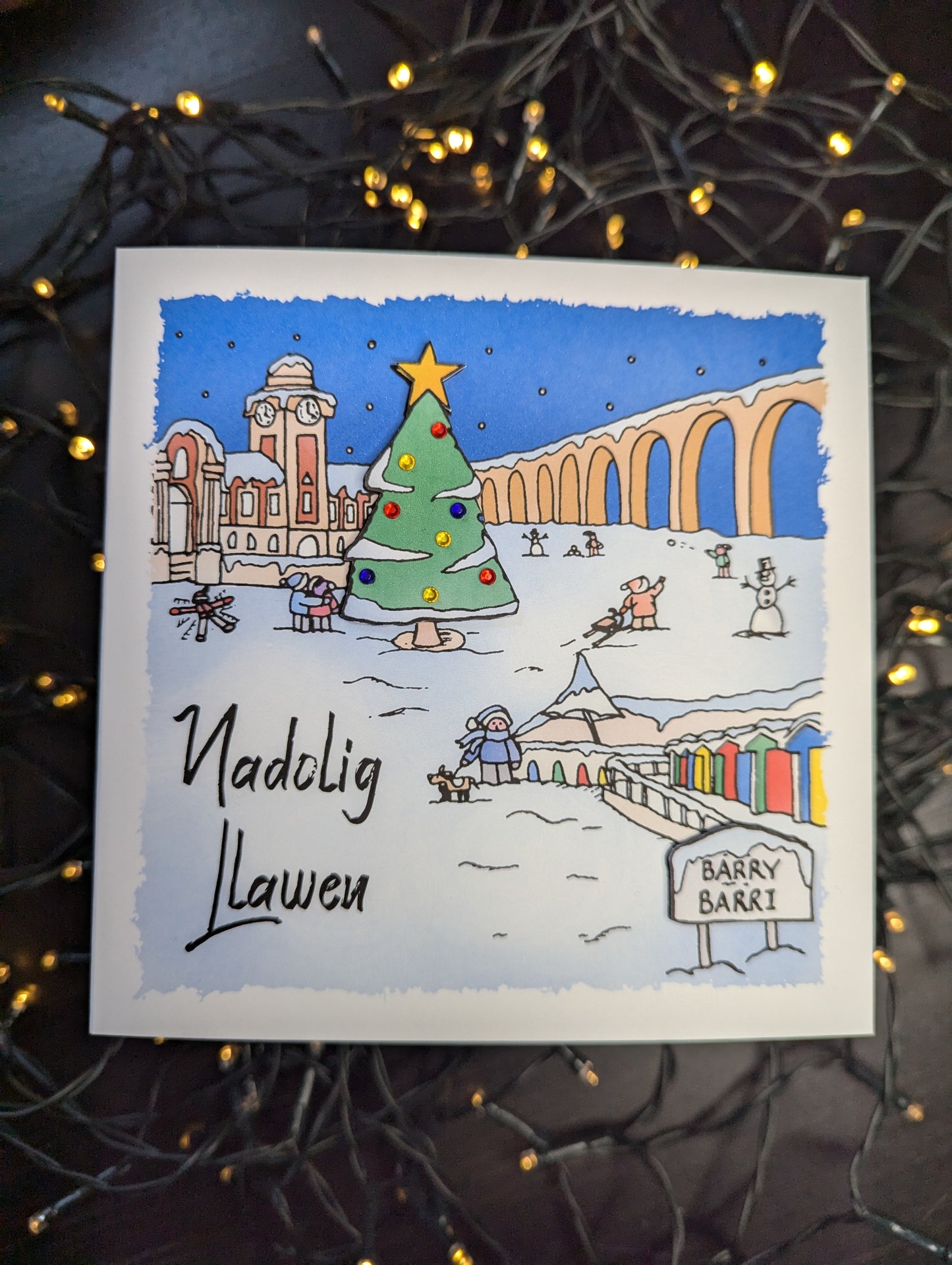 Barry Christmas Card - Nadolig Llawen