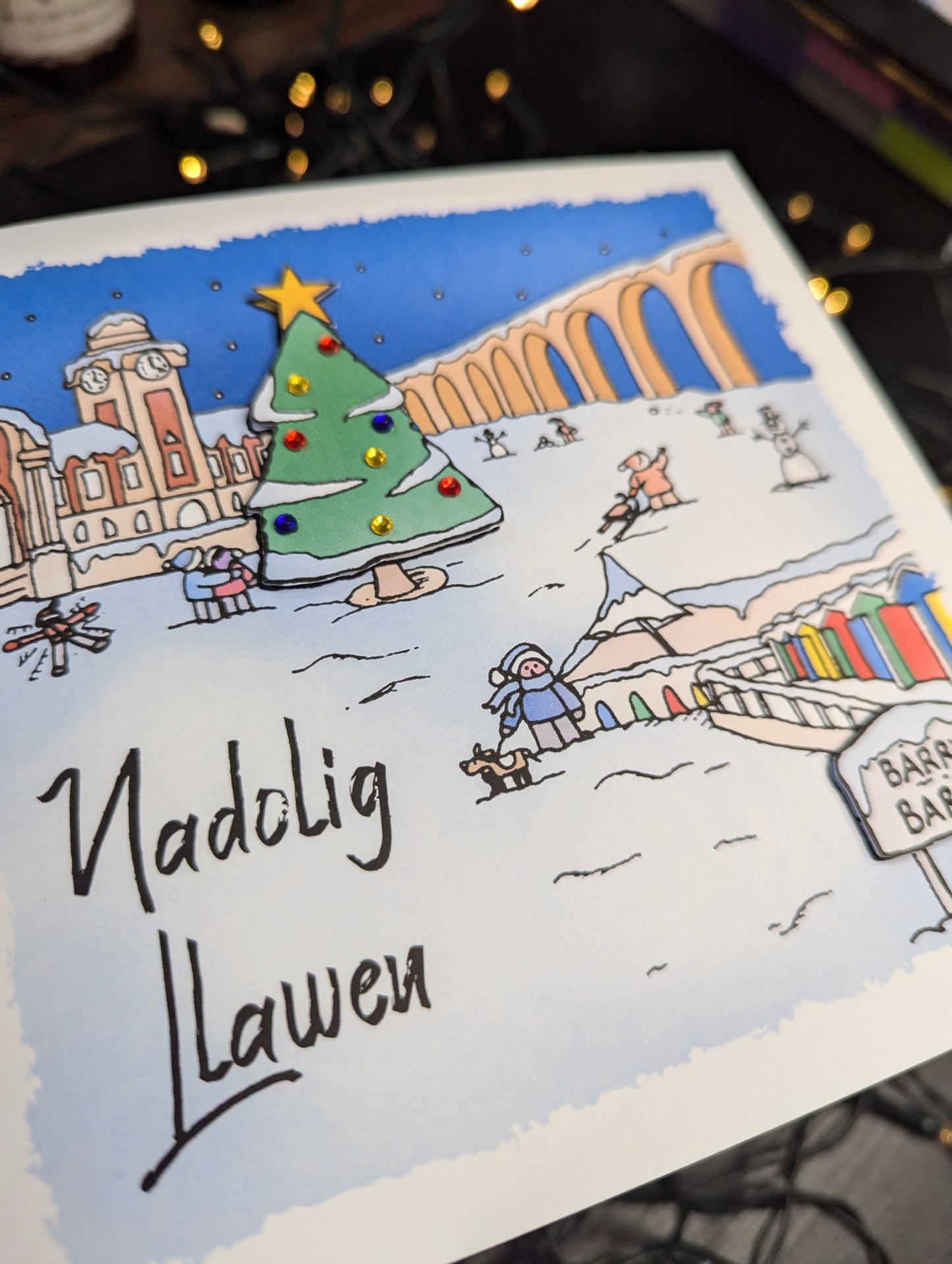Barry Christmas Card - Nadolig Llawen
