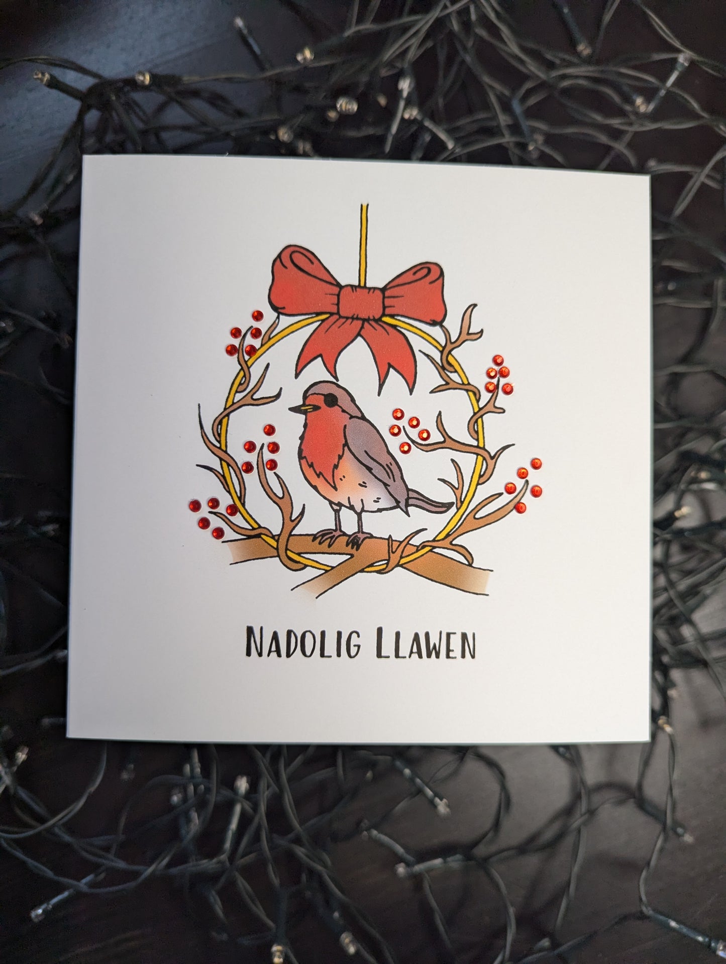 Robin Red - Nadolig Llawen Card