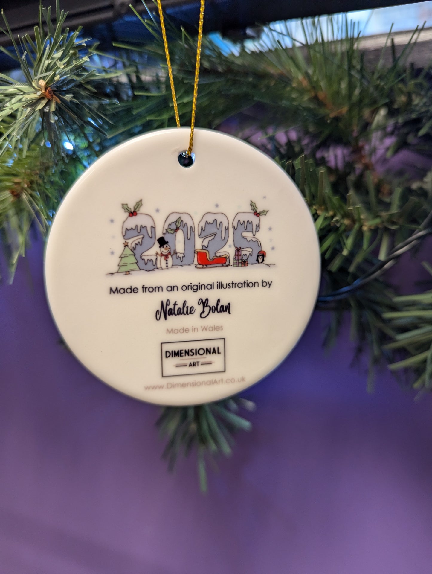 Fy Nadolig Cyntaf 2025 - Christmas decorations - BLUE - My First Christmas