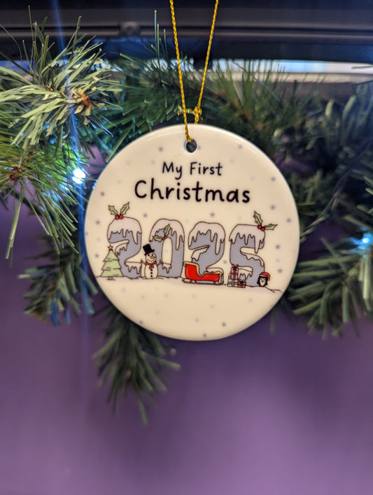 My First Christmas 2025 - BLUE  - Christmas decorations