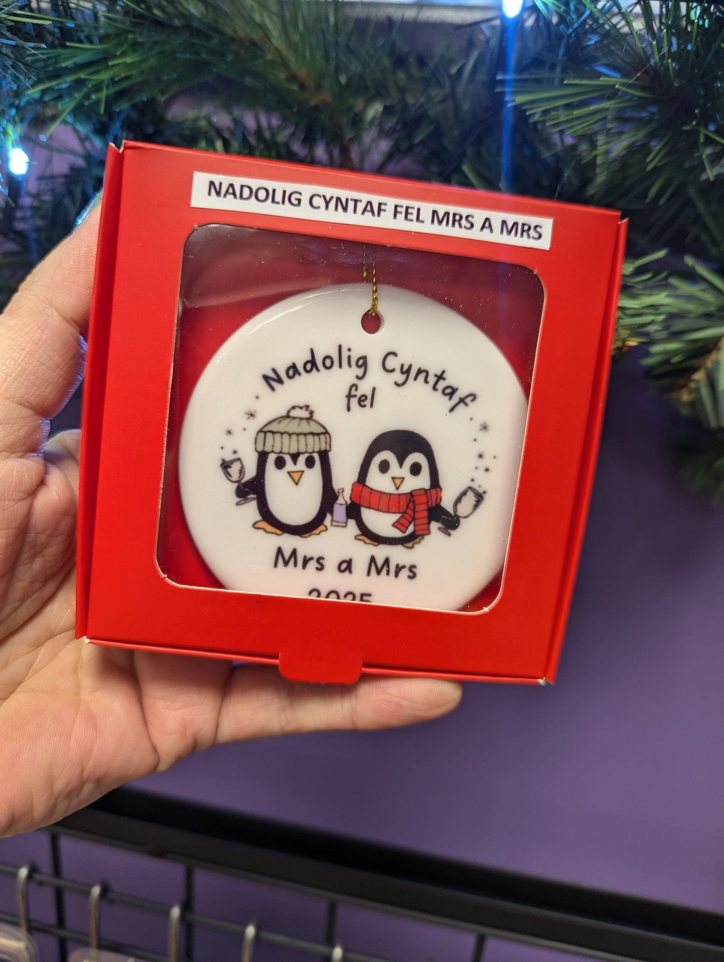 Nadolig Cyntaf Mrs a Mrs 2025  - Christmas decorations - First Christmas as Mrs and Mrs
