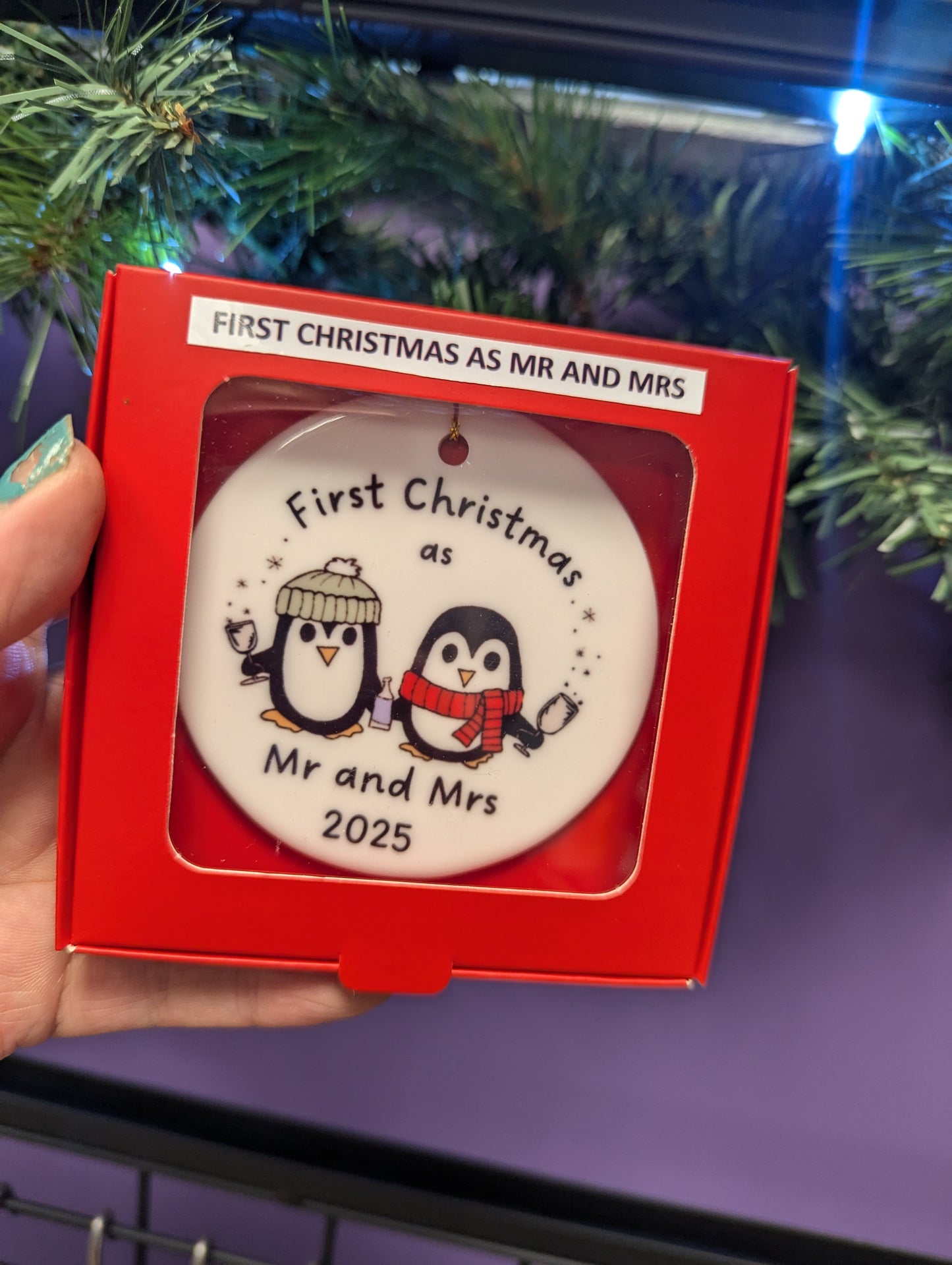 First Christmas as Mr and Mrs 2025  - Christmas decorations
