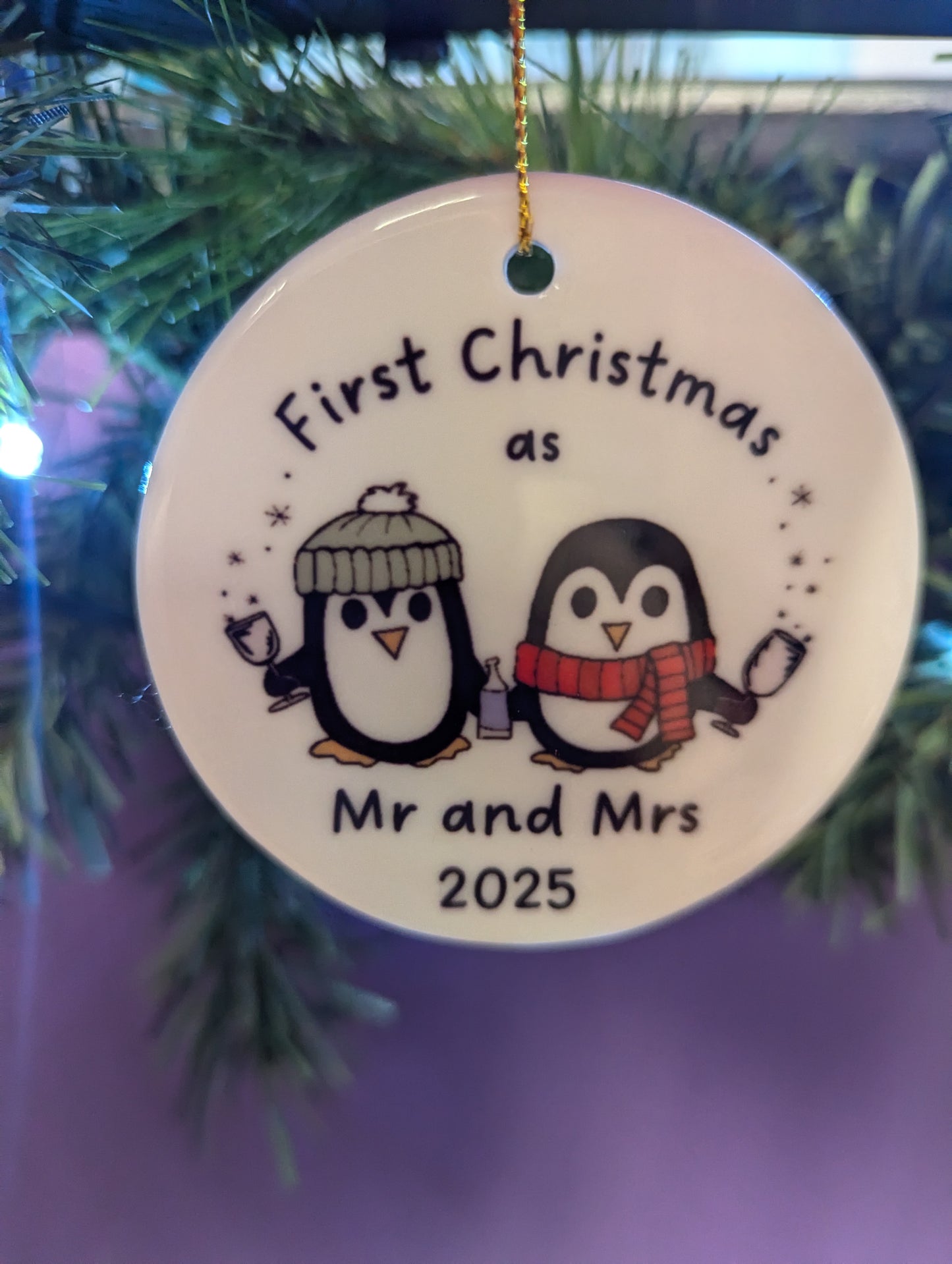 First Christmas as Mr and Mrs 2025  - Christmas decorations