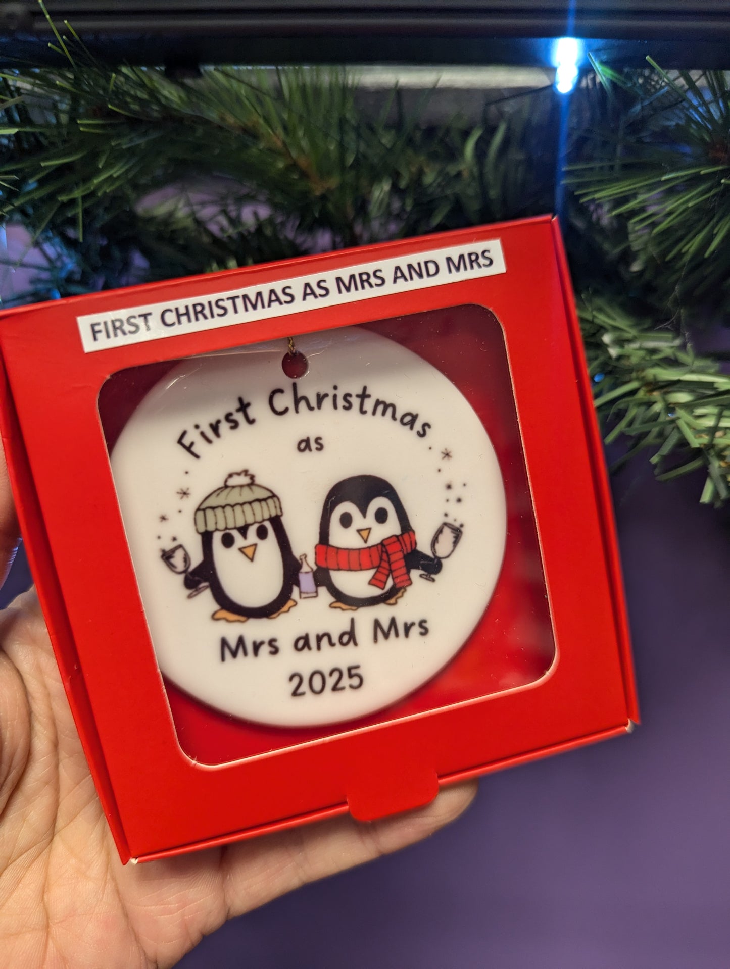 First Christmas as Mrs and Mrs 2025  - Christmas decorations