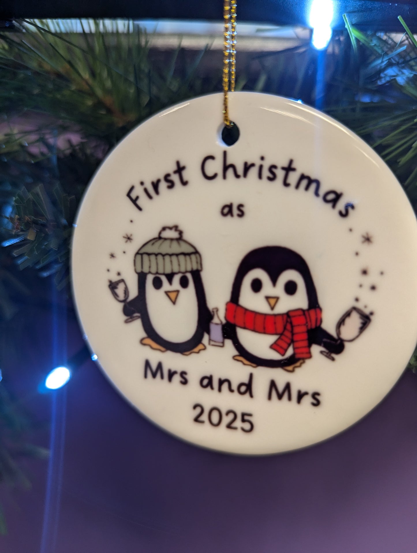 First Christmas as Mrs and Mrs 2025  - Christmas decorations