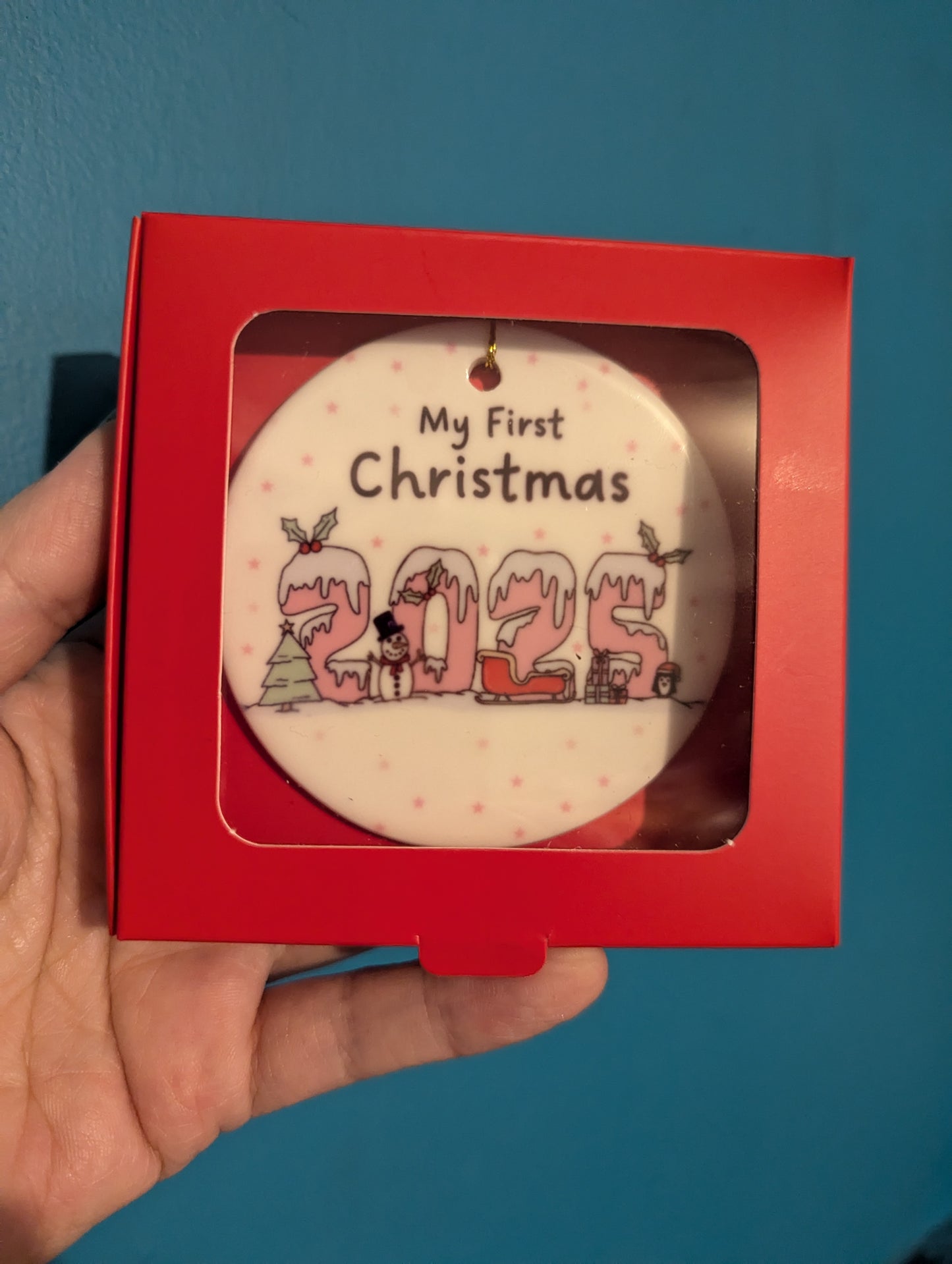 My First Christmas 2025 - PINK  - Christmas decorations