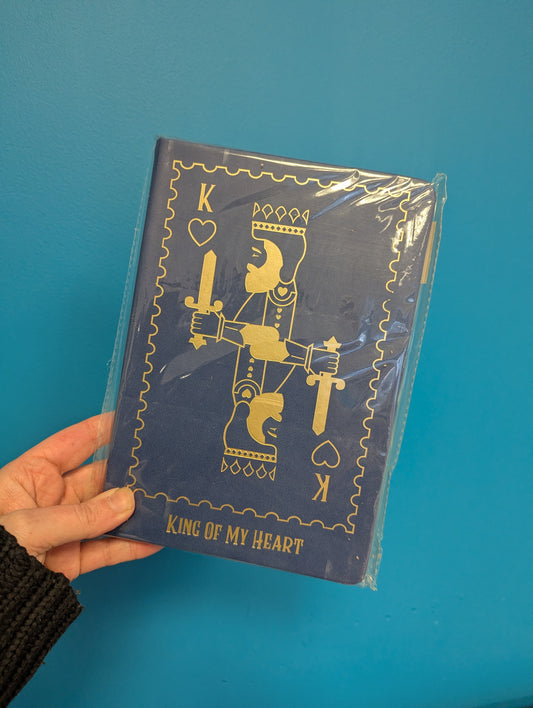 King of My Heart Playing Card A5 Notebook