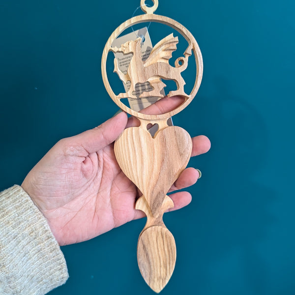 Wooden, Lovespoon, 40th, 40, anniversary, light, wood, handmade, wood, love, spoon, Welsh, Wales, Cymraeg