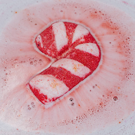 Candy Cane Bath Bomb