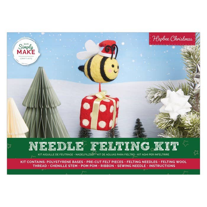 Simply Make Needle Felting Kit HappBee, Bee & Present
