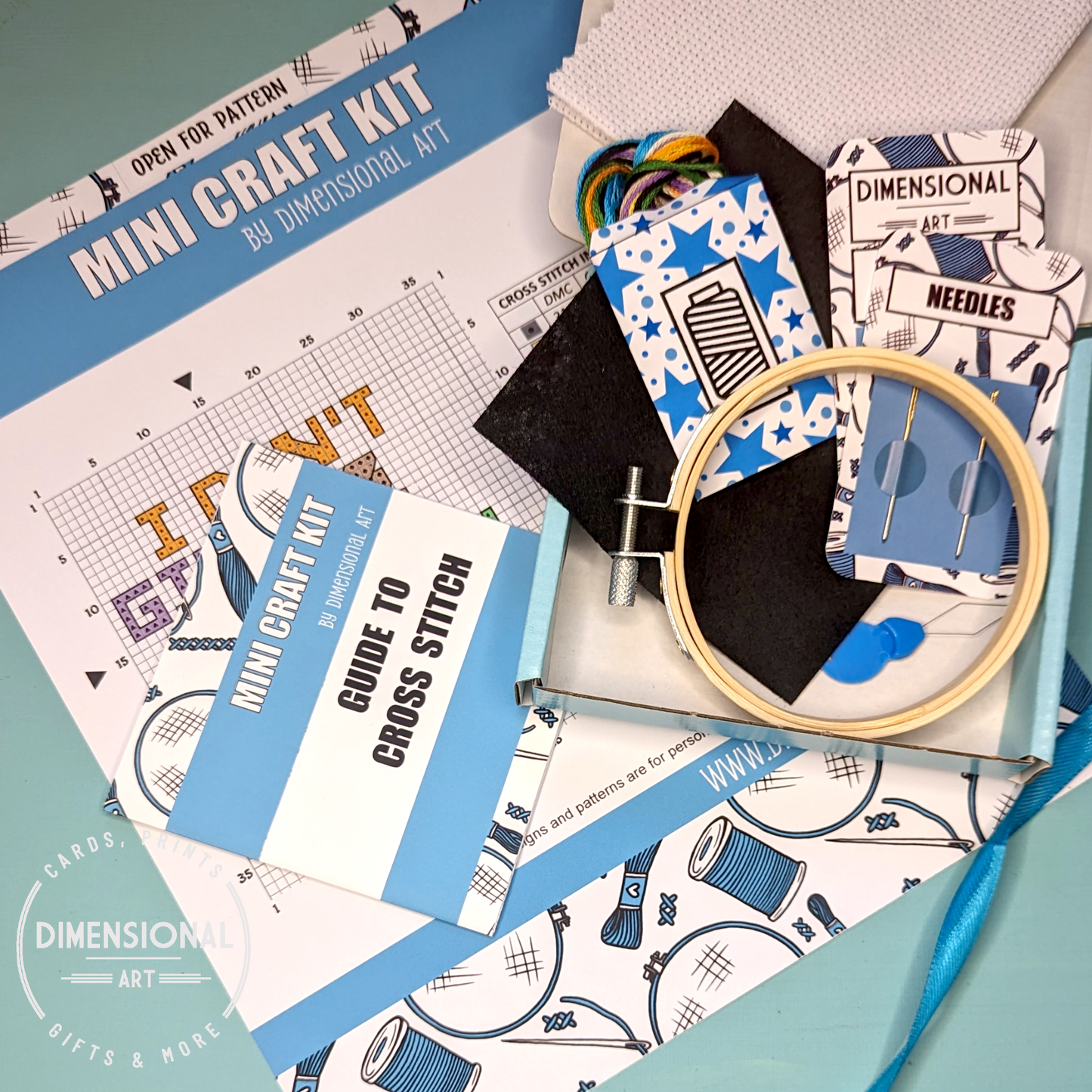 Mini Craft Kit - Cross Stitch Kit - Don't give a Flying Duck - CSK003