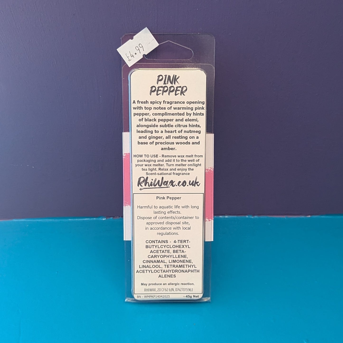 Pink Pepper - Wax melt