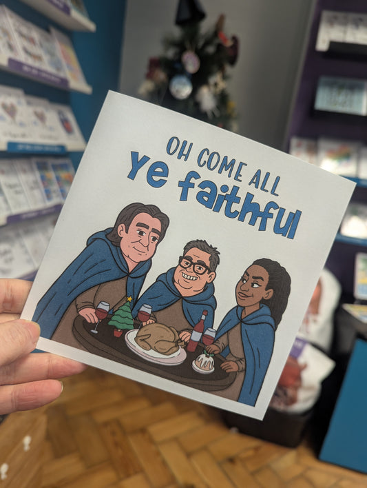 The Traitors - Oh come all Ye Faithful Christmas card - UK