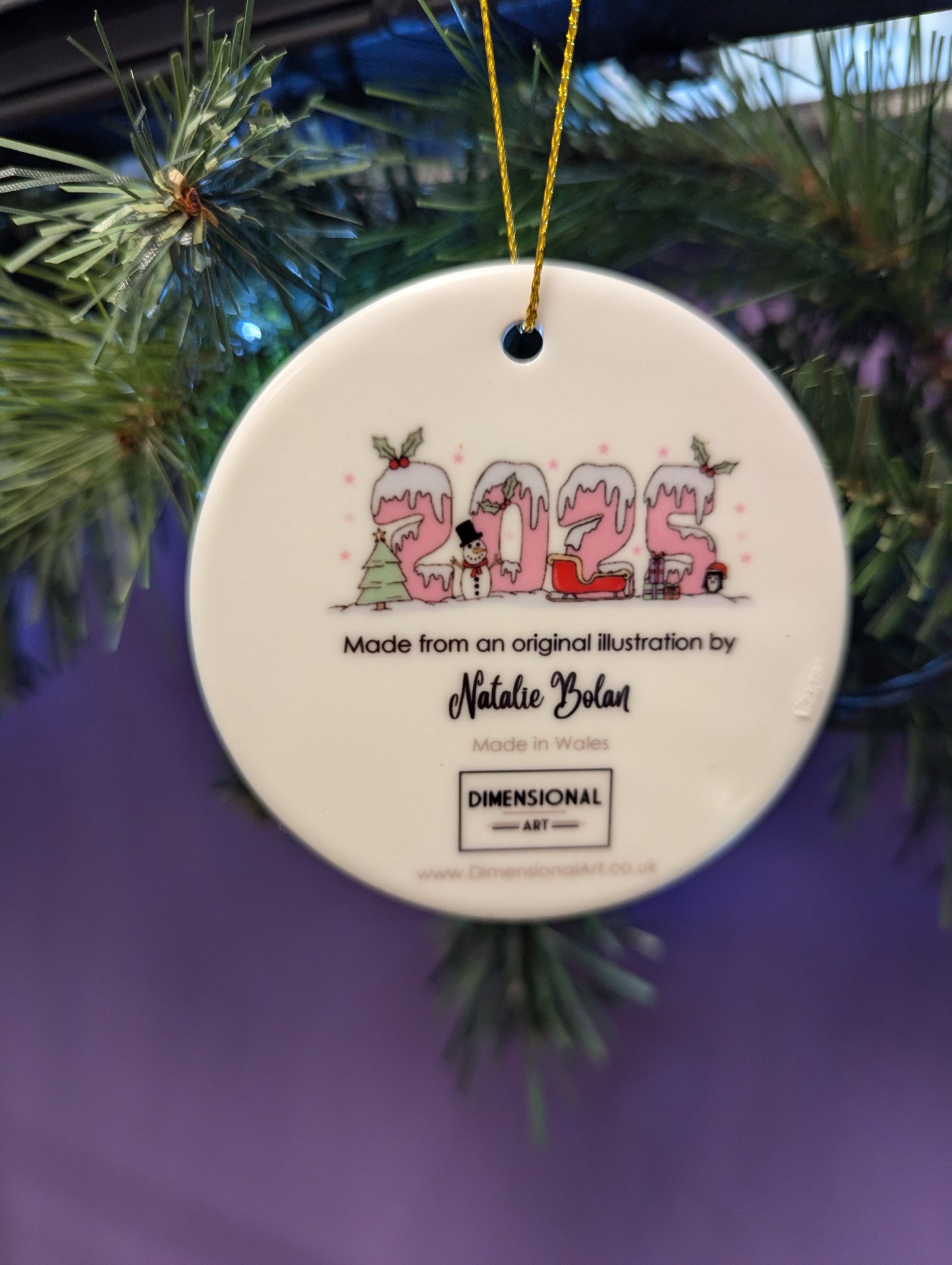Fy Nadolig Cyntaf 2025 - Christmas decorations - PINK - My First Christmas