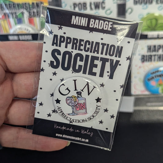 Appreciation Society Mini Badge - Gin