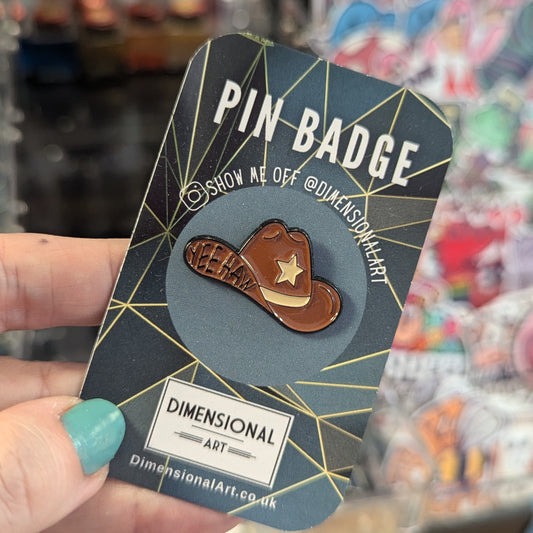 Pin badge - cowboy hat