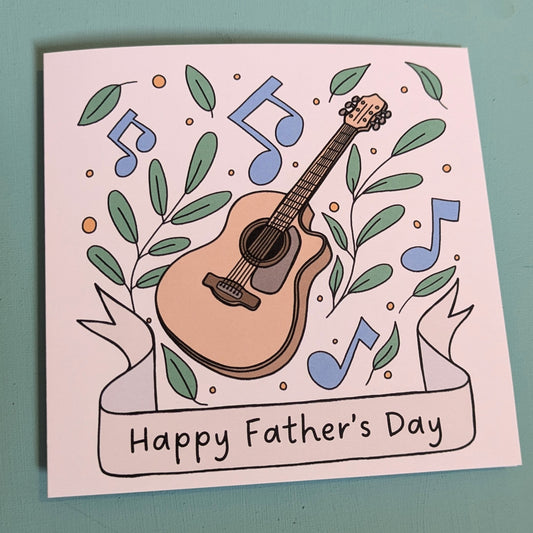 Guitar - Fathers Day Card