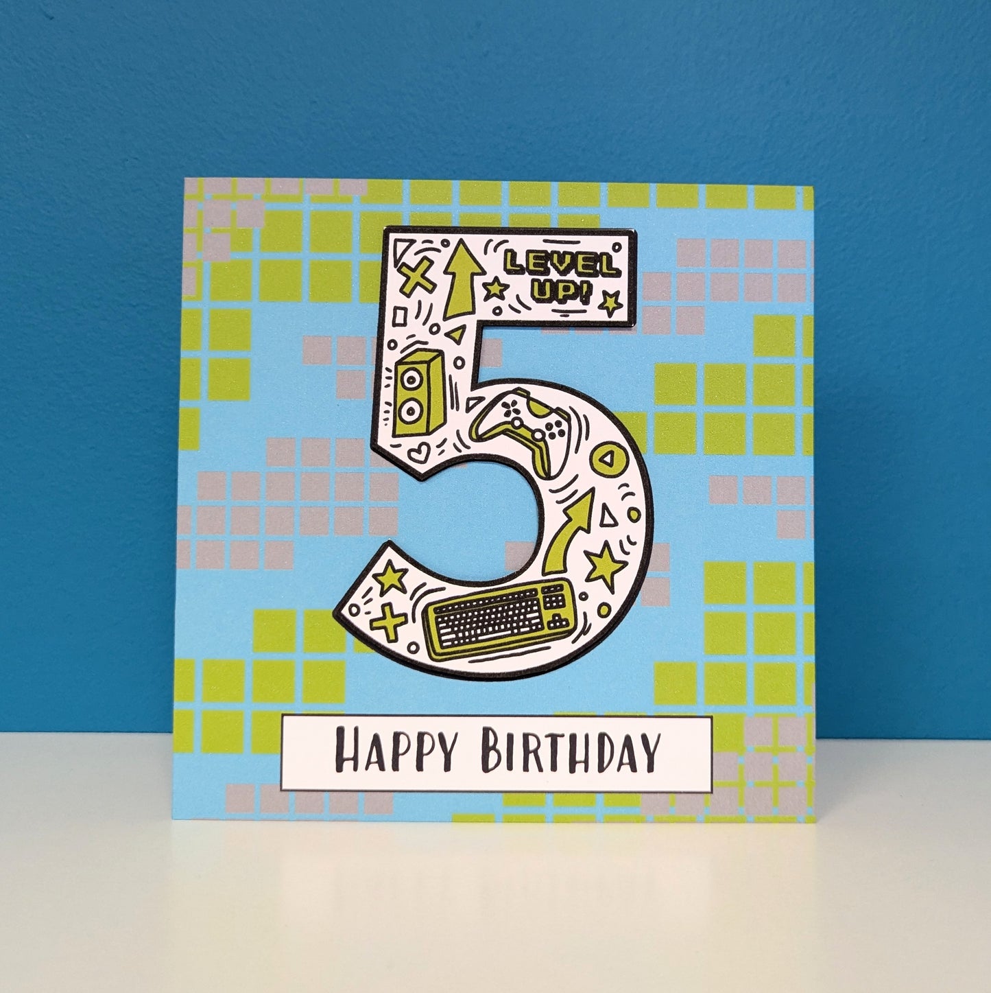 Gaming 5th Birthday Card