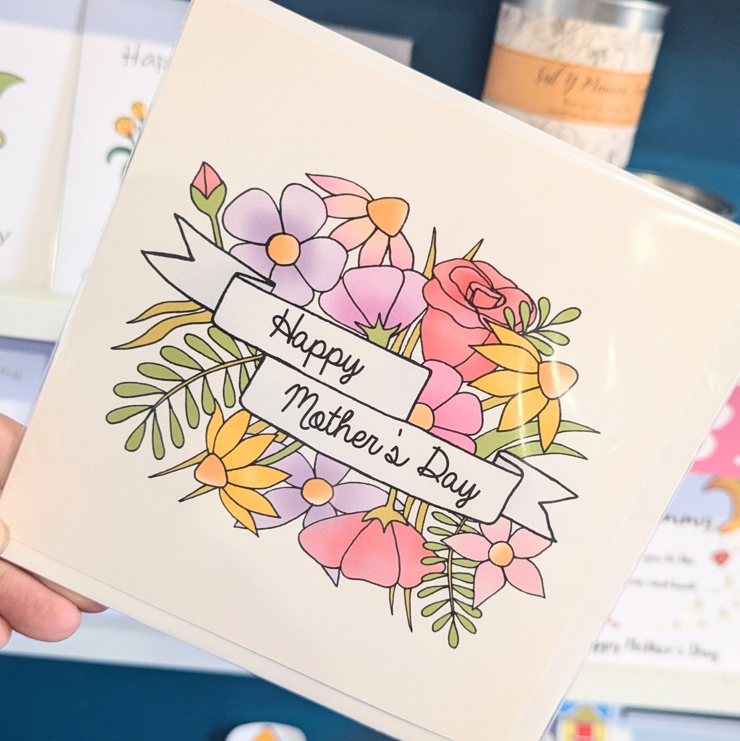 Flowers mother's Day card