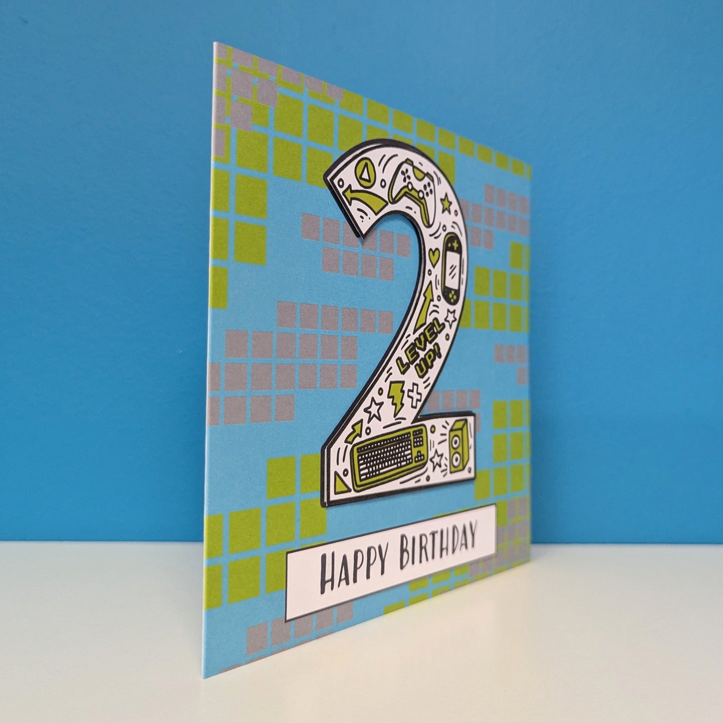 Gaming 2nd Birthday Card