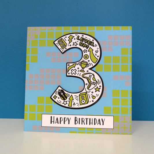 Gaming 3rd Birthday Card