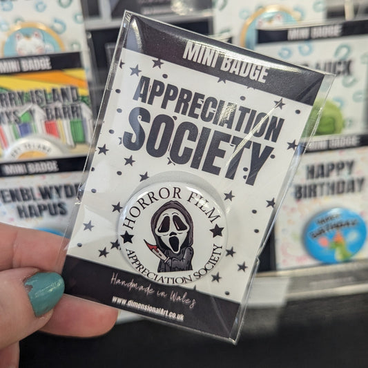 Appreciation Society Mini Badge - Horror films
