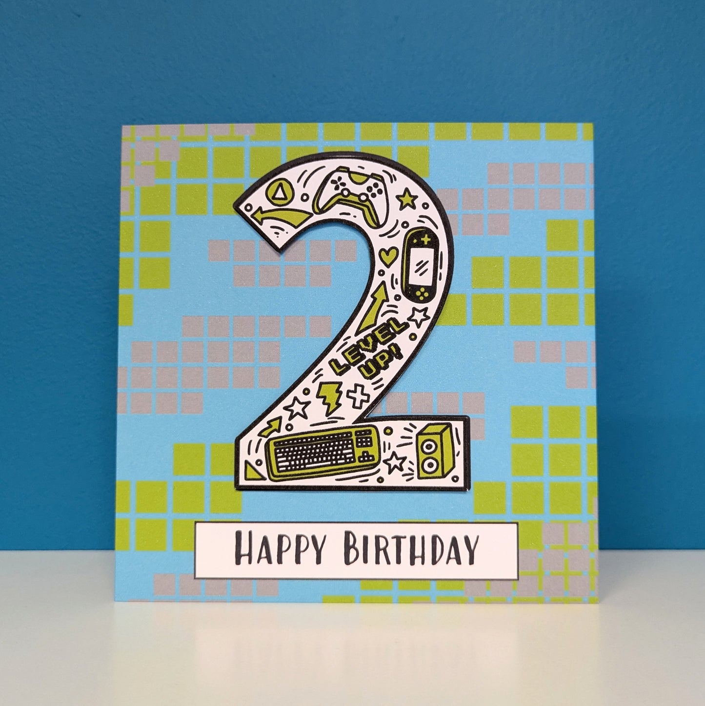 Gaming 2nd Birthday Card