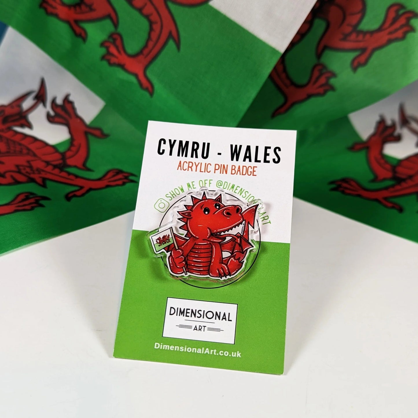 Welsh Dragon Pin badge